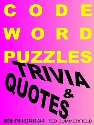cover image of Code Word Puzzles